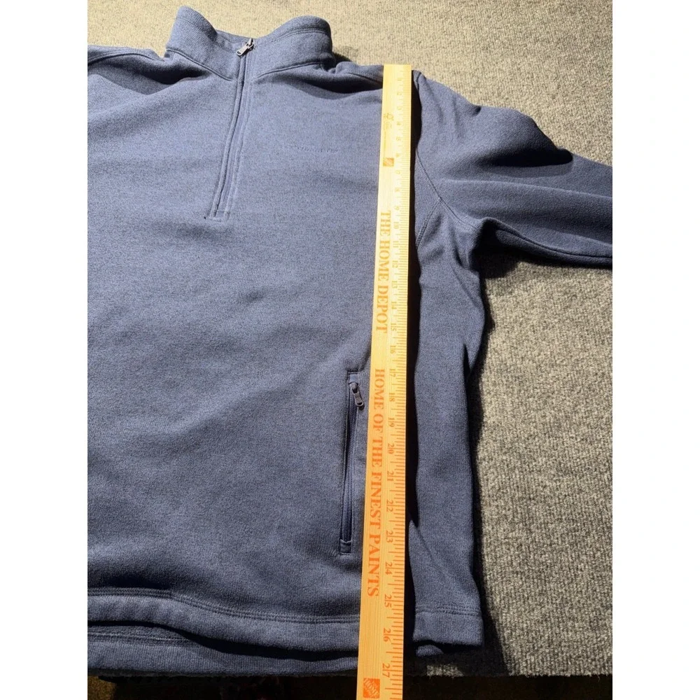 Southern Tide Mens XL Quarter Zip Fleece Pullover Blue Heather 20818-3950